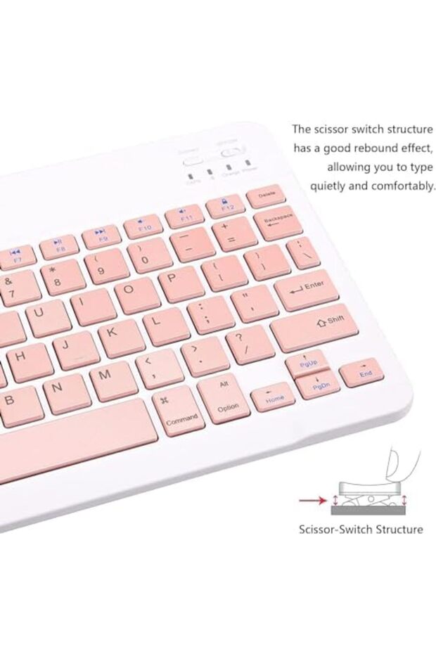 Ultra-Slim Bluetooth Keyboard and Mouse Combo Rechargeable Portable Wireless Keyboard Mouse Set - 4