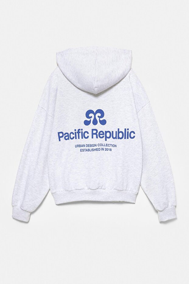 Kapüşonlu Pacific Republic Sweatshirt - 6