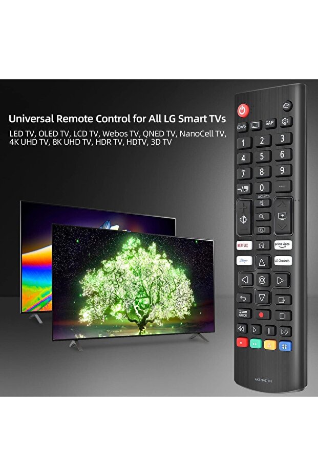 NEW Universal Remote Control Replacement for -TV-Remote All LED OLED LCD Webos 4K 8K UHD HDTV HDR Sm - 3