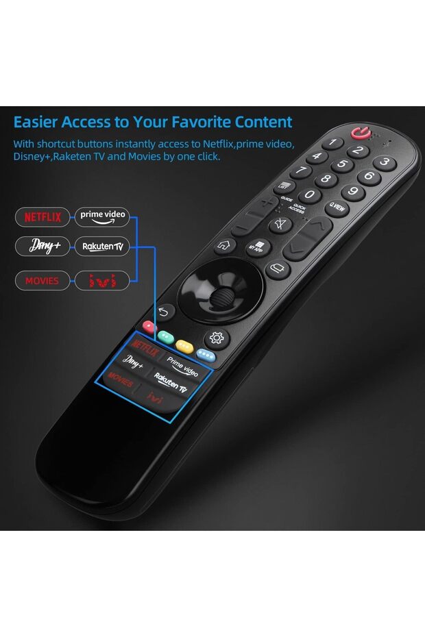 NEW Universal Magic Remote Control, Replacement for LED OLED LCD 4K UHD Smart TV with Buttons for Ne - 4