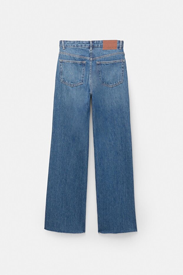 Yüksek bel düz kesim jean - 8