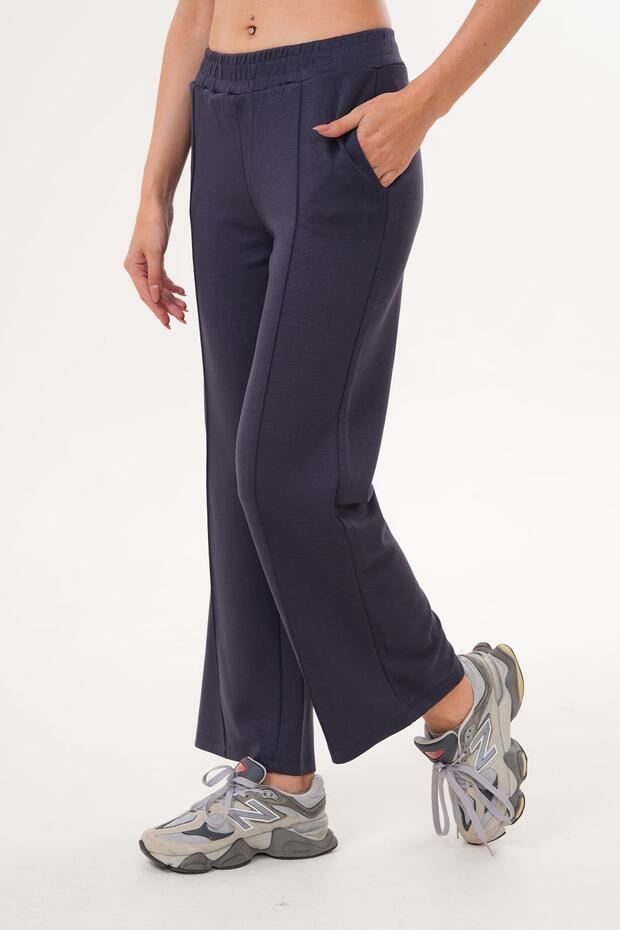 Kadın Yüksek Bel Çimalı Tek Alt Eşofman 250127 - - 3