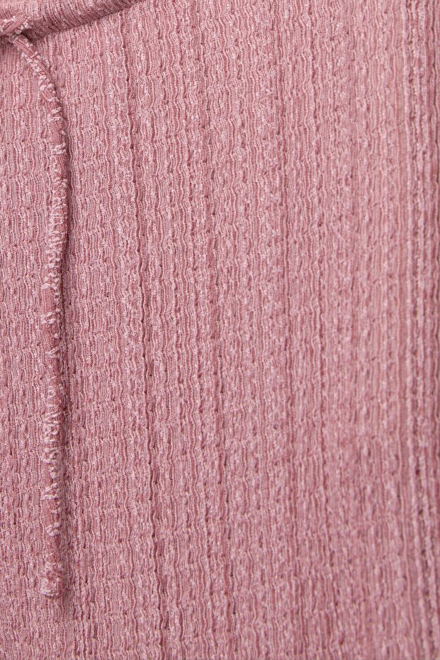 Çizgili bürümcük pantolon - 6