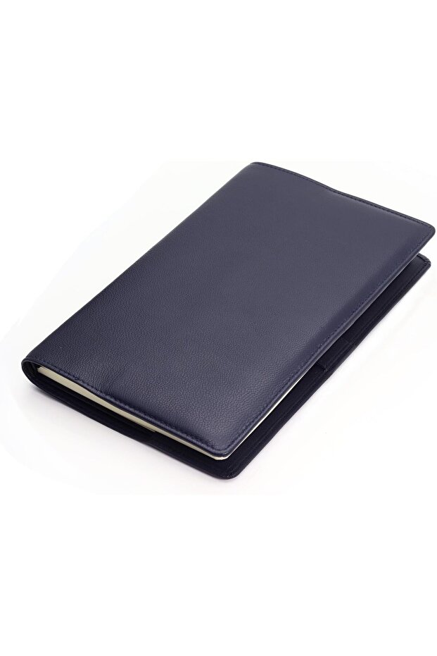 غلاف دفتر ملاحظات جلدي فاخر A5 للعمل - 1