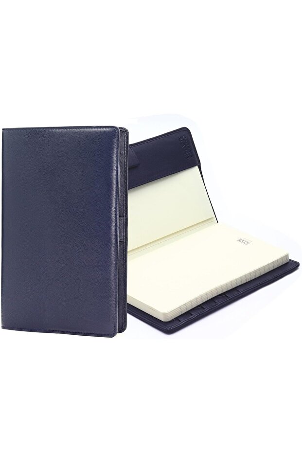 غلاف دفتر ملاحظات جلدي فاخر A5 للعمل - 5