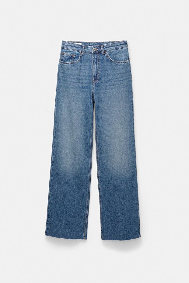 Yüksek bel düz kesim jean - 7