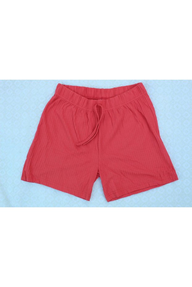 Fleur bel rubber sus shoulderless pocketless tril tril combed short