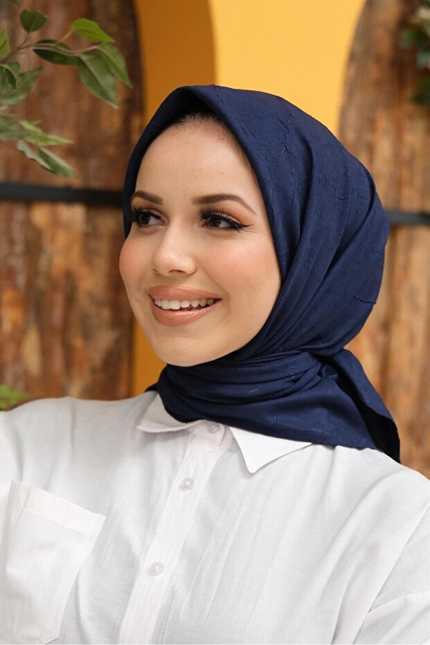 MP - وشاح من الخيزران - أزرق داكن