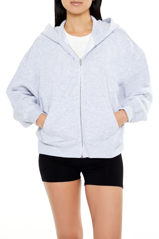 Kapüşonlu Fermuarlı Sweatshirt - 1