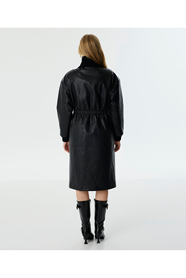 TRİKO MIX DERİ GÖRÜNÜMLÜ PARDÖSÜ - 8