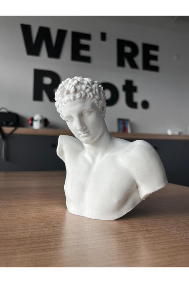 Hermes Dekoratif Büst Yunan Mitolojisi Zeus'un Oğlu Hermes Trimegustus 15cm - 7