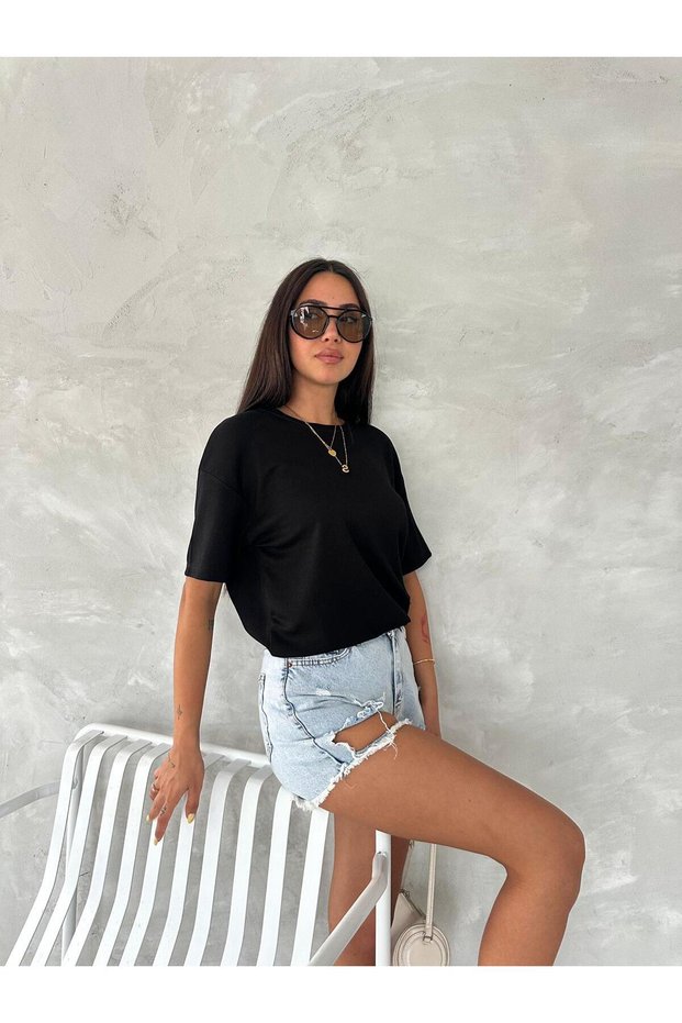 Oversize Short Sleeve Modal Women's T-Shirt