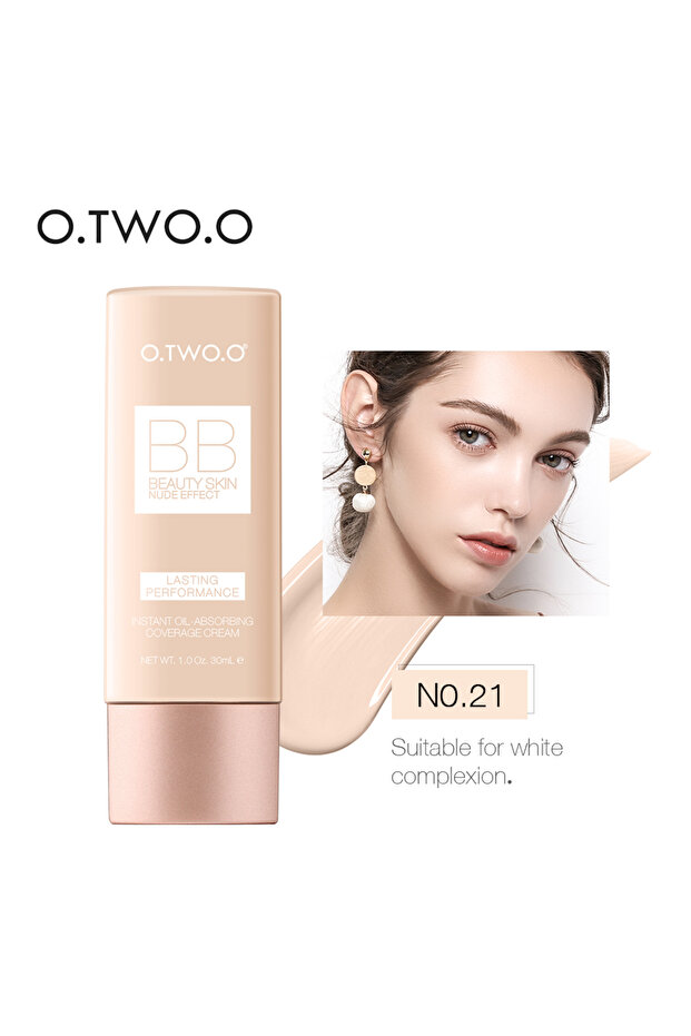 O.TWO.O Nude Effect BB Cream – Lightweight Face Foundation Cream