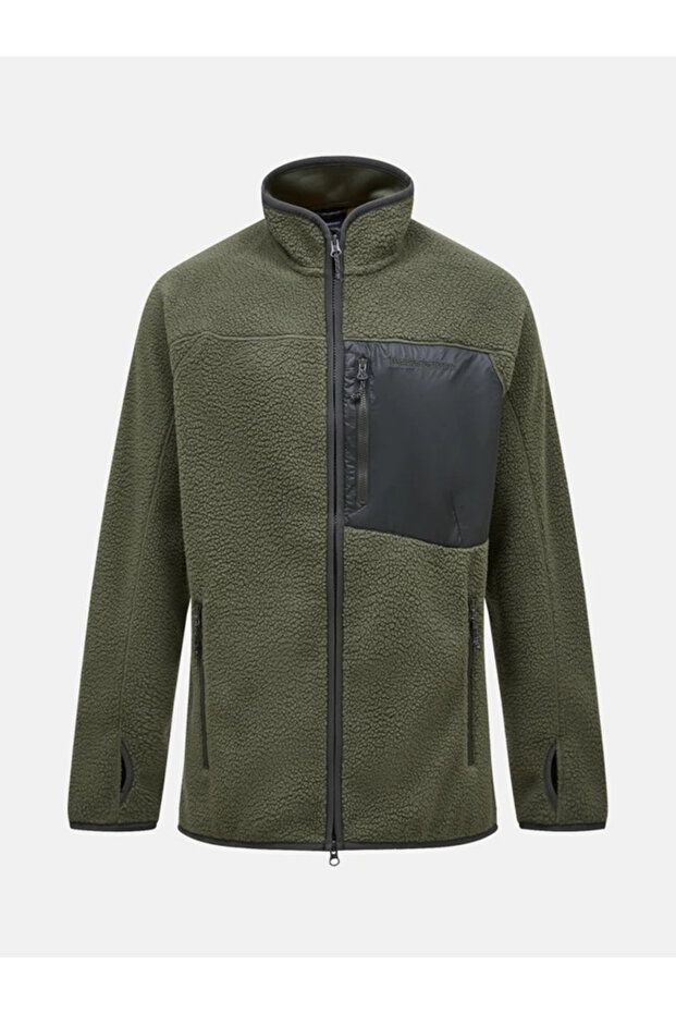 M Pile Zip Jacket Erkek Polar - 5