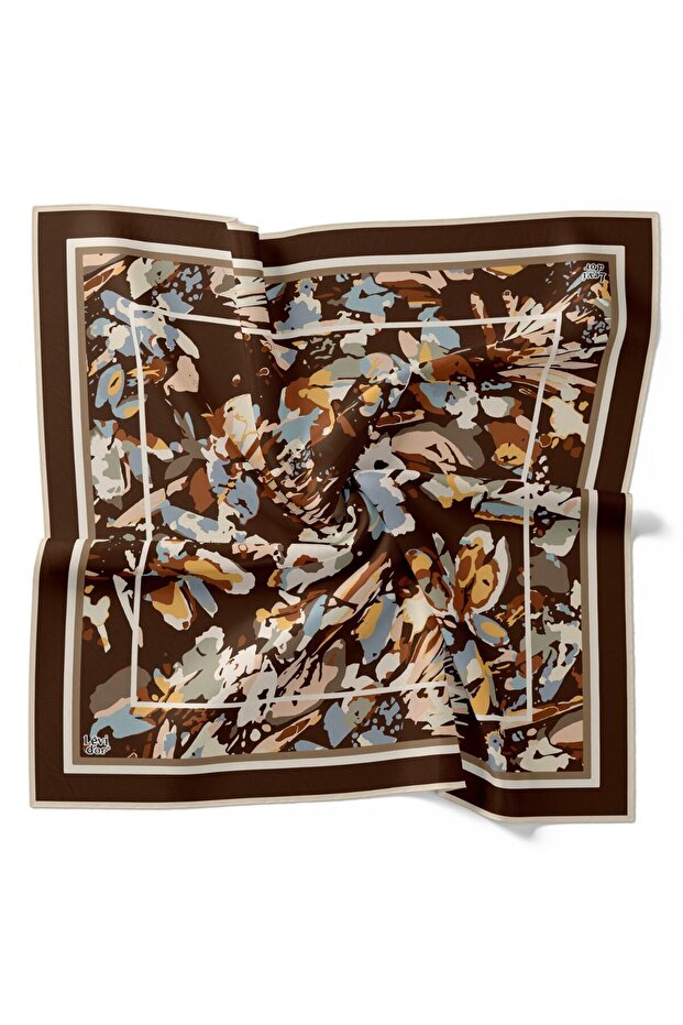 Batik Pattern Sparkling Crystal Scarf - 1