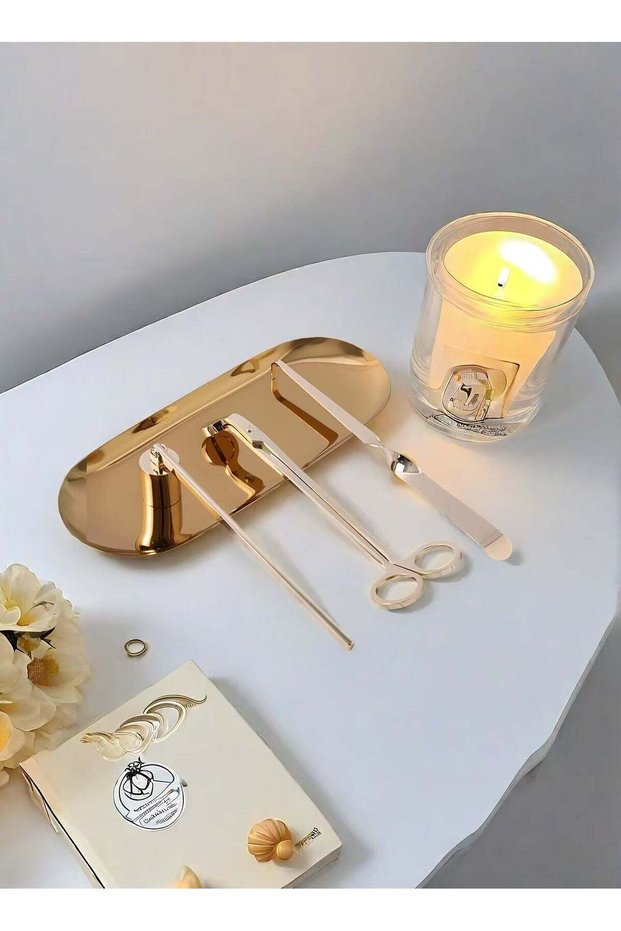 4-Piece Rose Gold Candle Extinguishing Tool Set