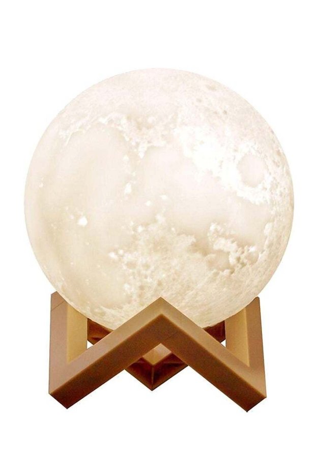 3D Print Moon Light White/Beige 15centimeter