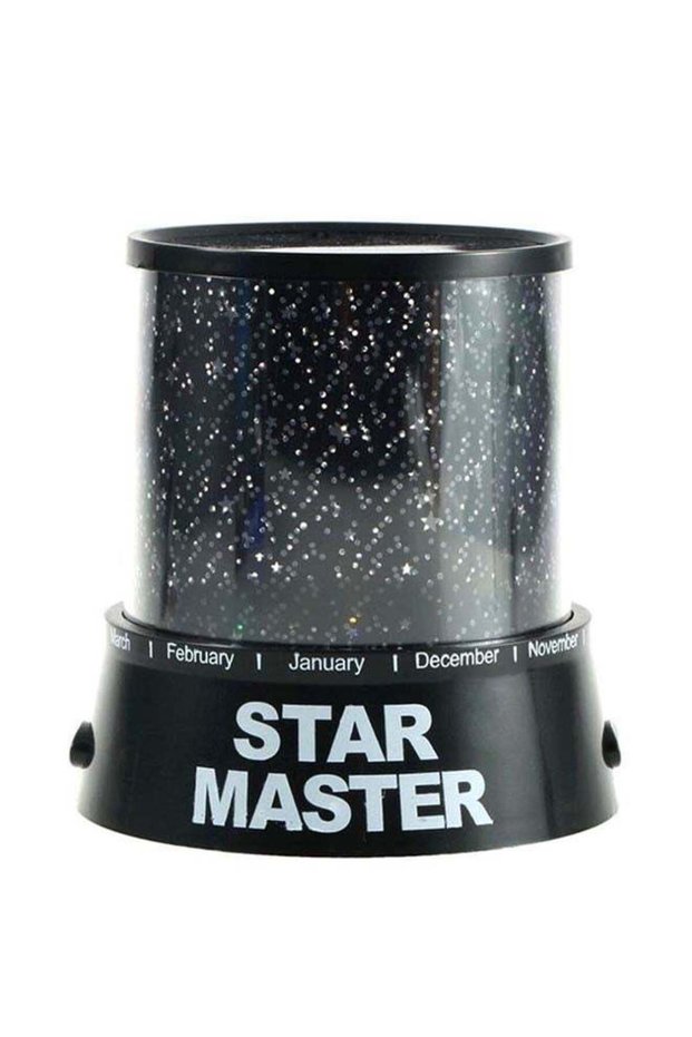 Star Master Night Light Room Projector Black 10.9x10.9x11.5centimeter