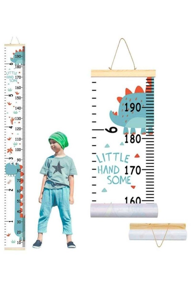 Height Chart Wall Decor for Kids, Hanging Growth Chart for Wall, Removable Height Measure Wall Deco