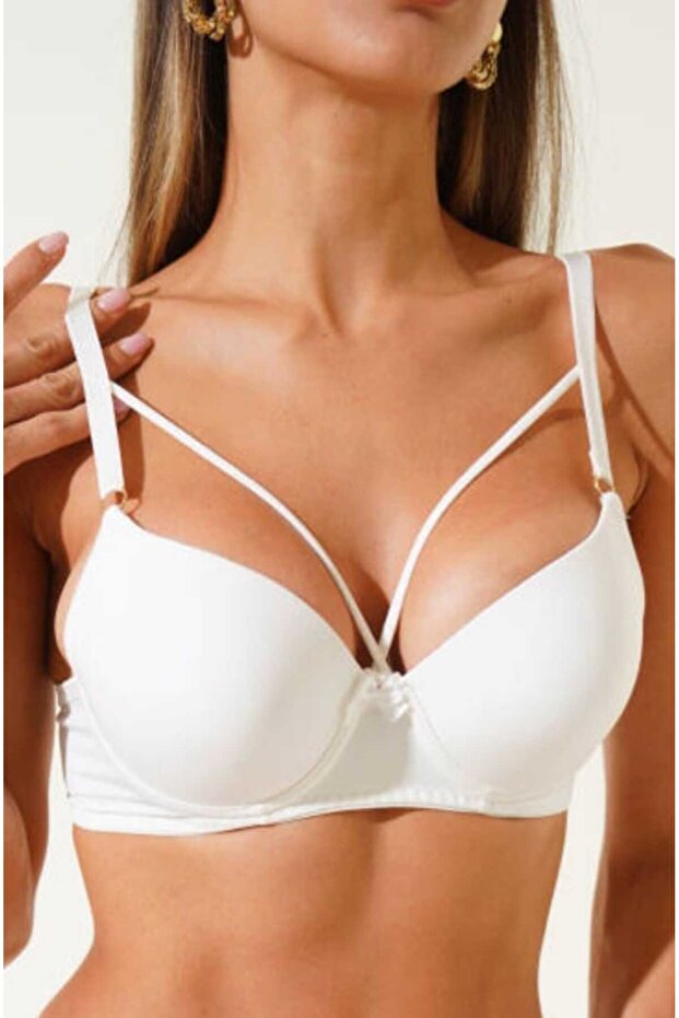 حمالة صدر مدعومة بخيط متقاطع (سلك) مدعمة يدويًا - 1