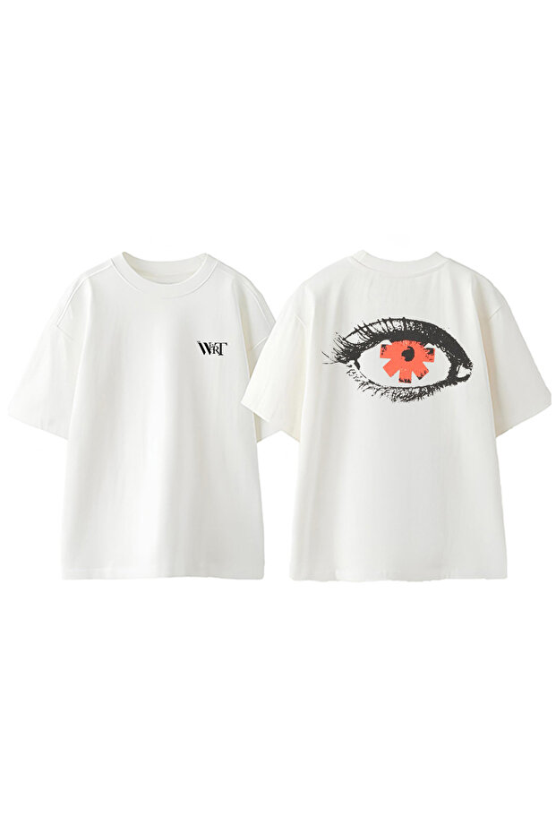 Red Hot Chili Peppers 5 Design Back Printed Cotton White Oversize T-Shirt