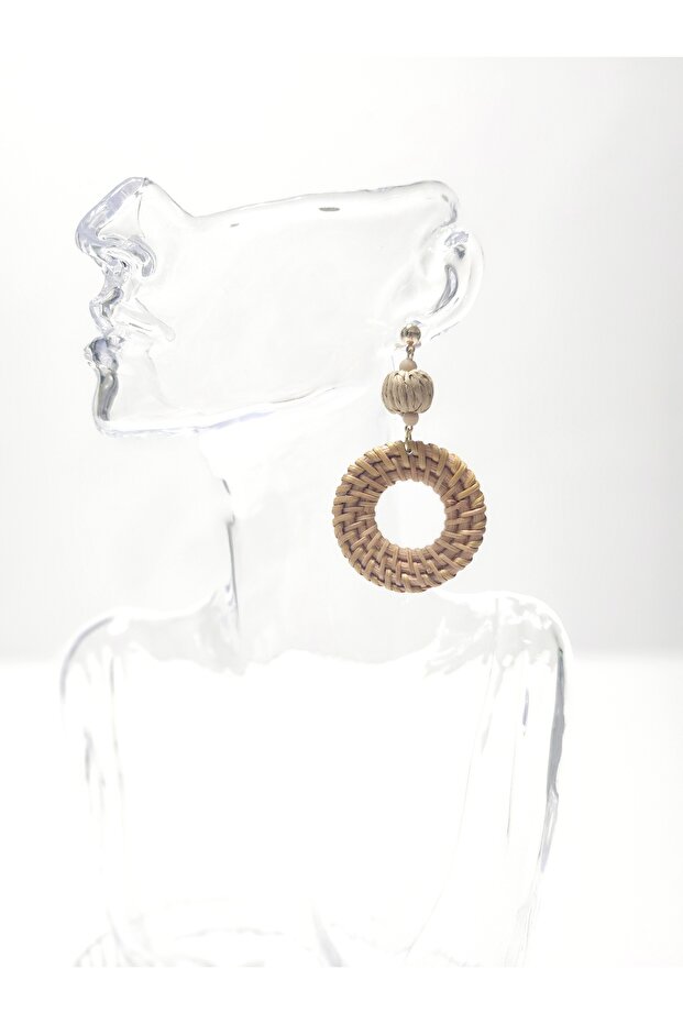 Bohemian Style Wicker Wrap Hanging Women's Earrings
