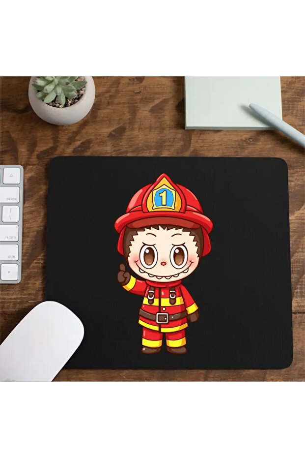 Mousepad Labubu Pompier - 4