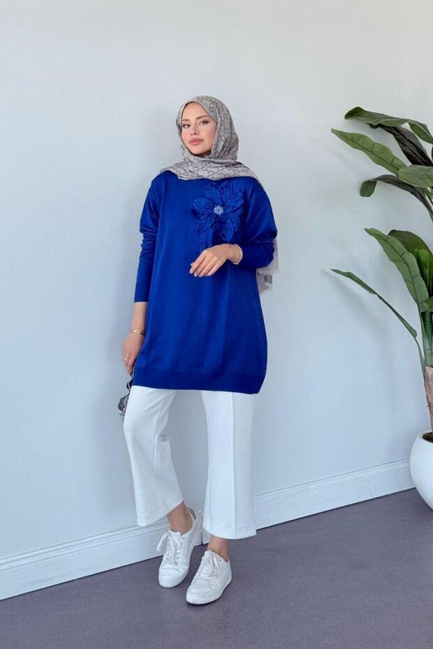 Dila Zambak Merserize Tunik Saks - 2