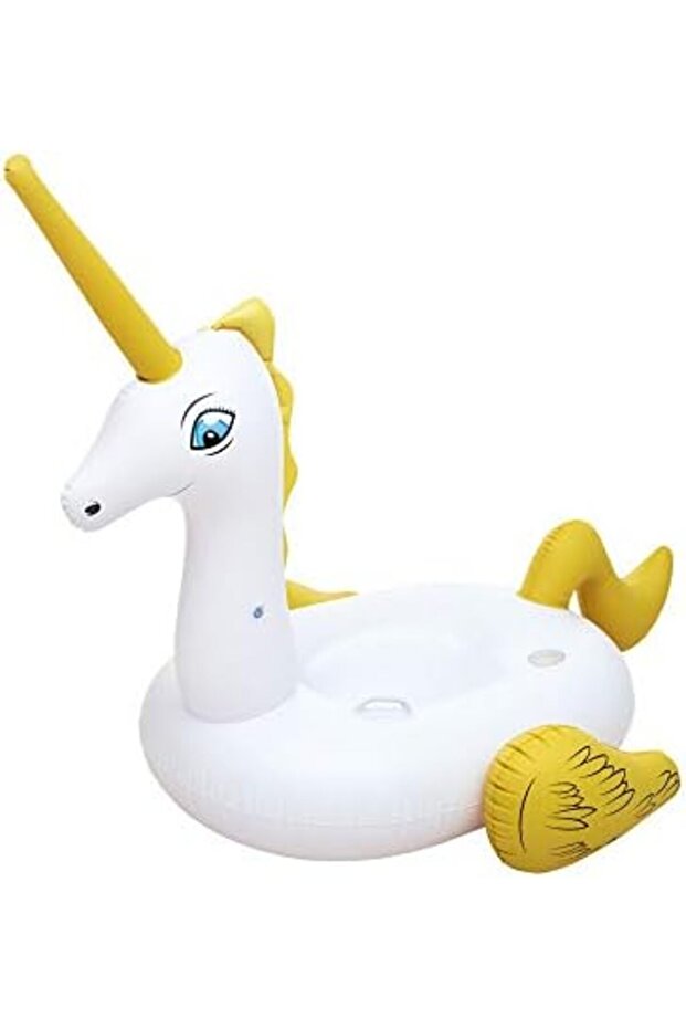 Inflatable Ride On Supersized Unicorn Pool Float Lilo Toy, Multicolour