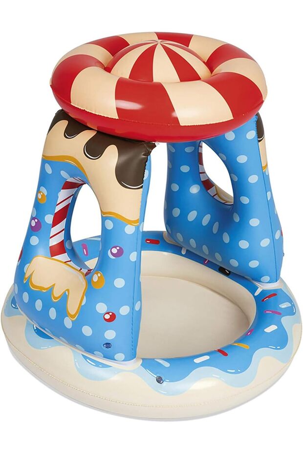 Candyville Inflatable Shaded Paddling Pool