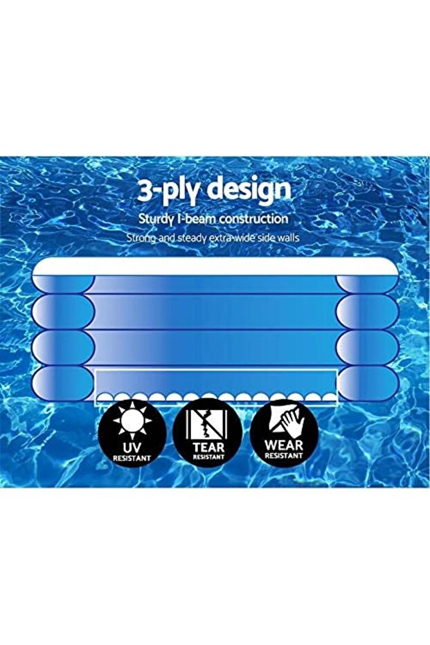 حوض سباحة قابل للنفخ بثلاث حلقات للغوص العميق - 8