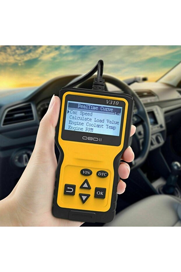 ® V310 Car Diagnostic and Scan Tool, OBD2, Read/Clear Fault Codes, LCD Screen, ABS/ESP/SRS, - 4