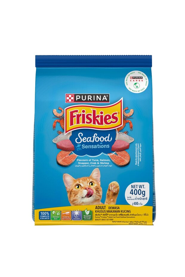 Purina Seafood Sensation Cat Food 400 g Nutritious Tasty Meal for Adult Cats
