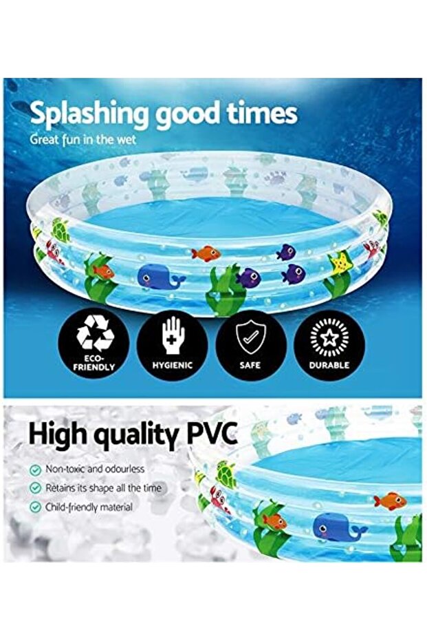 حوض سباحة قابل للنفخ بثلاث حلقات للغوص العميق - 6