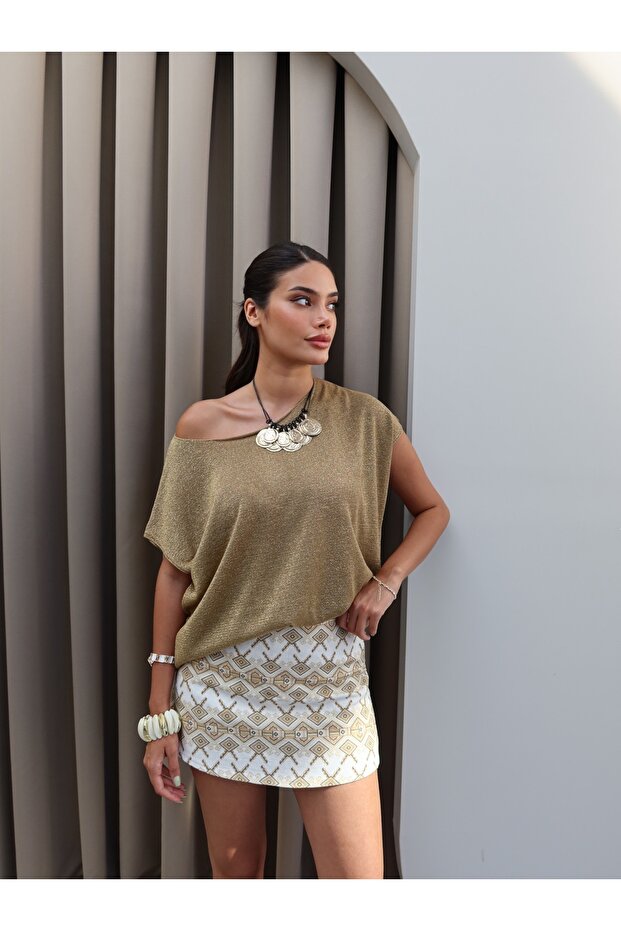 Kolsuz Simli Bluz - 4