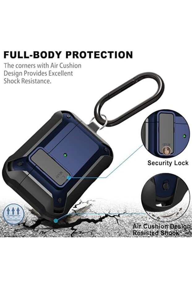 Case Compatible for Upgraded [Secure Lock] Armor Airpod Pro Case - 6