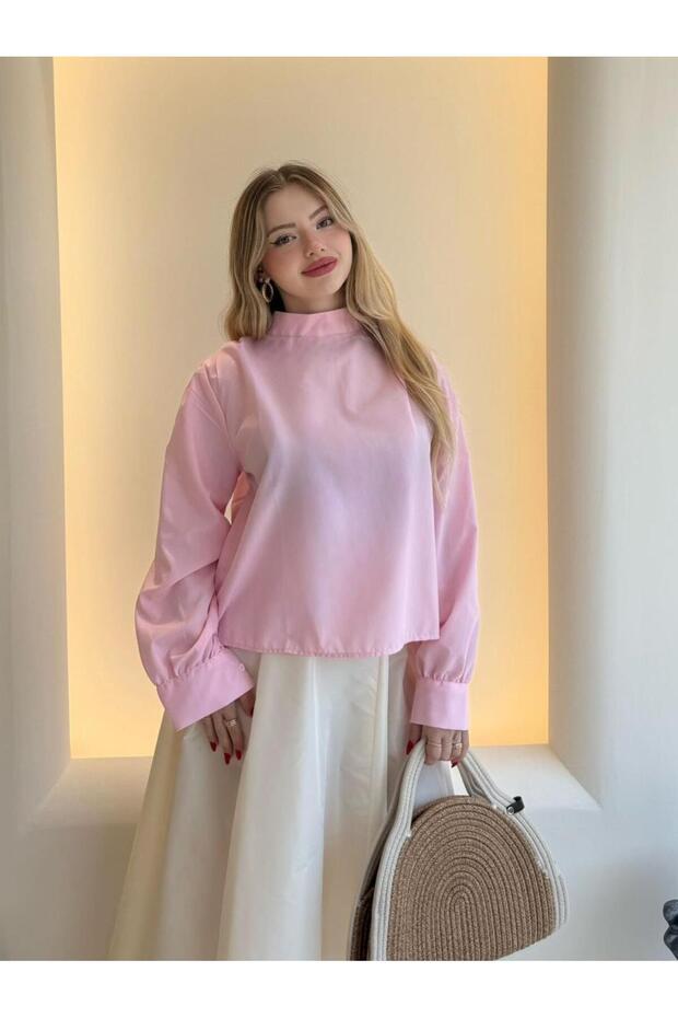 Eva Gömlek Pembe - 1