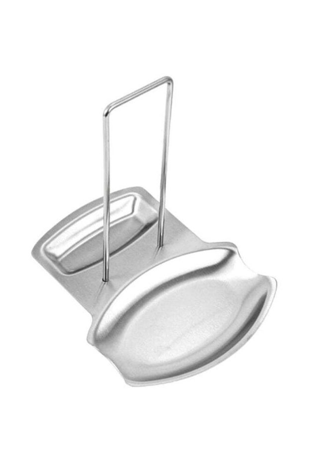 Stainless Steel Pan Pot Rack With Removable Lid Silver 19x16x19cm