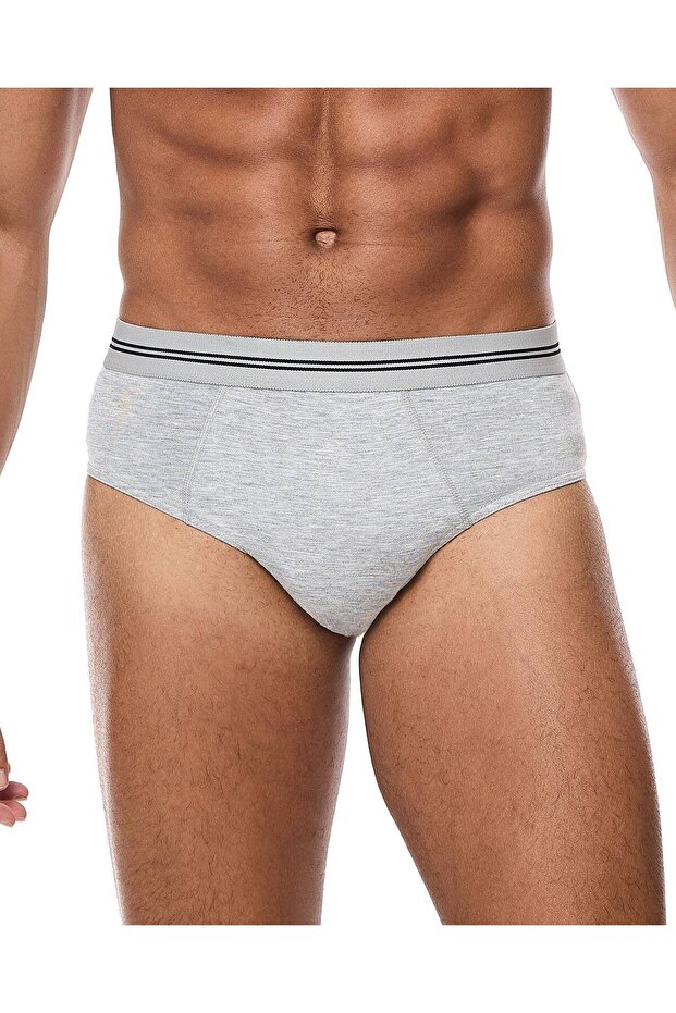 3 Pack Solid Briefs - 2
