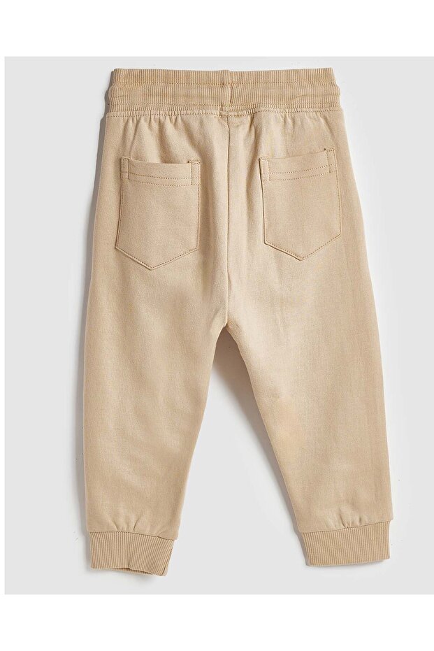 Solid Joggers with Drawstring Waist - 2