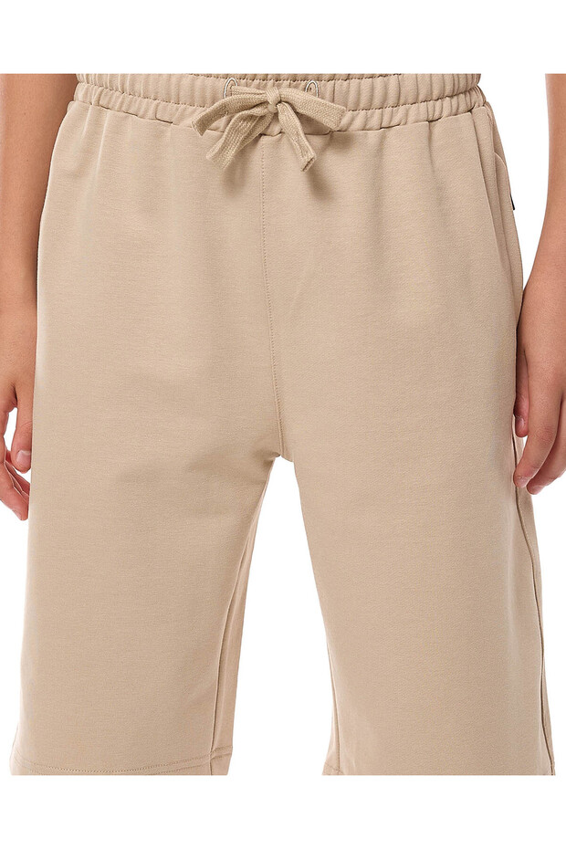 Solid Shorts with Drawstring Waist - 5