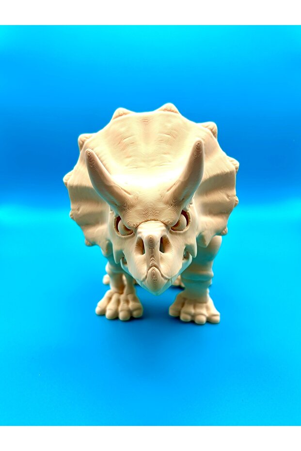 Dinozor Oyuncağı, Gerçekçi Triceratops Modeli - Büyük Boy - 3