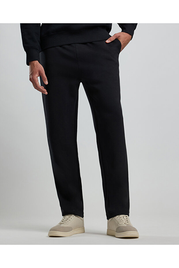 بنطال رياضي سادة مع خصر برباط - 2