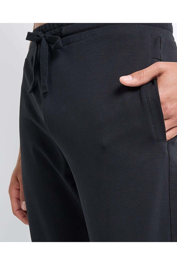 Solid Joggers with Drawstring Waist - 3