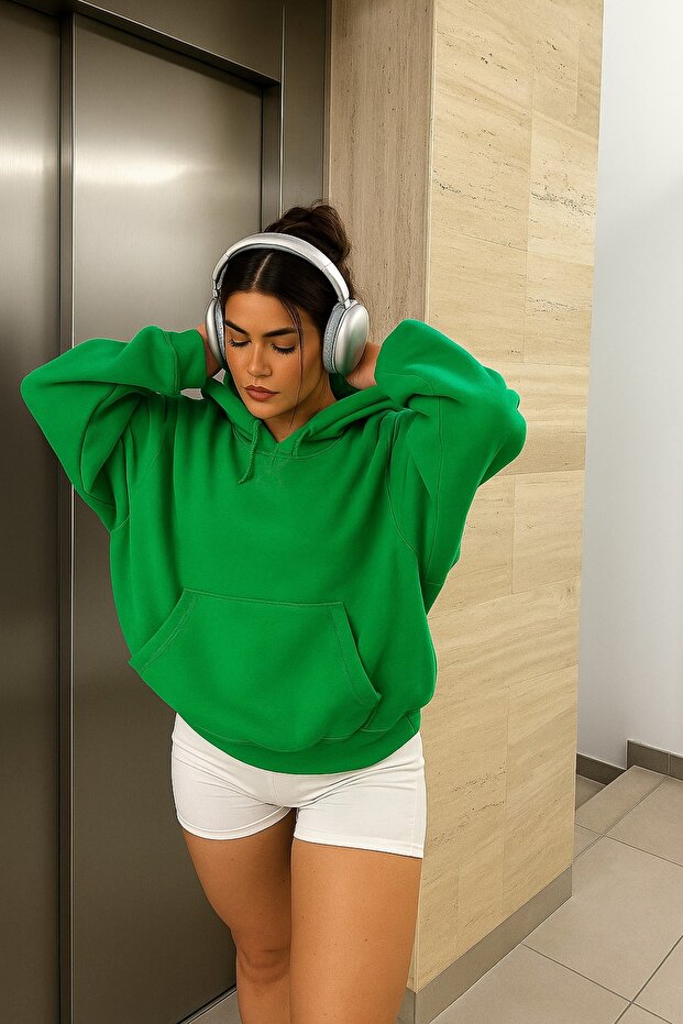 3-Thread Jersey Solid Color Unisex Sweatshirt