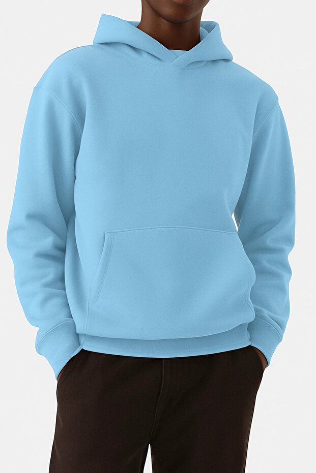 3-Thread Jersey Solid Color Unisex Sweatshirt