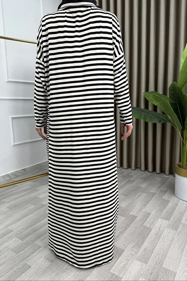 ÇİZGİLİ ELBİSE - 4