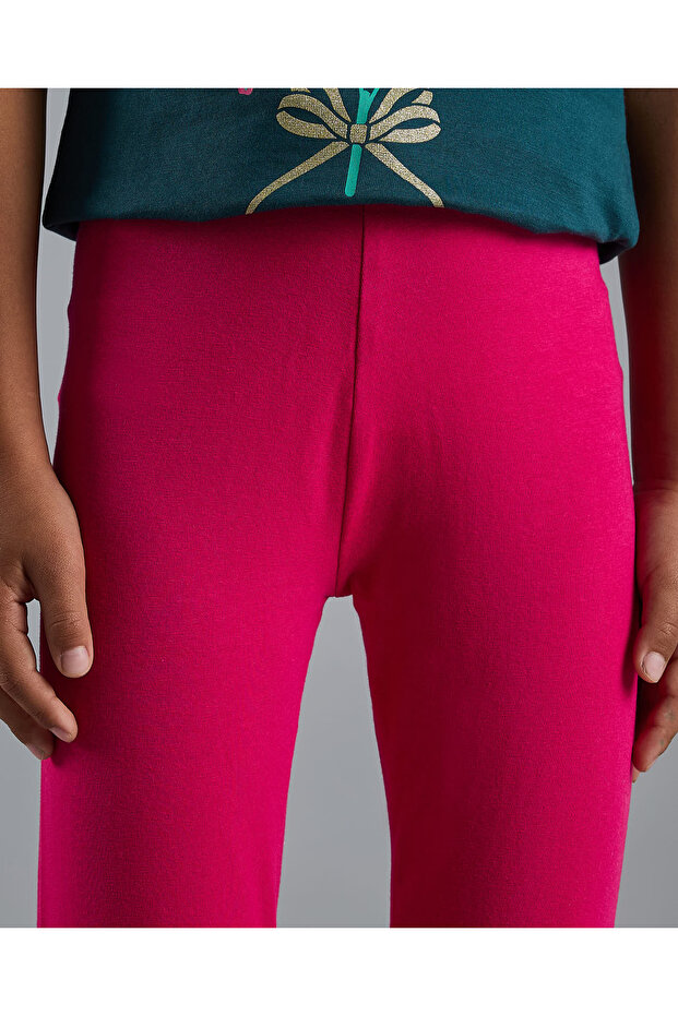 بنطال ضيق سادة بخصر مطاطي - 5