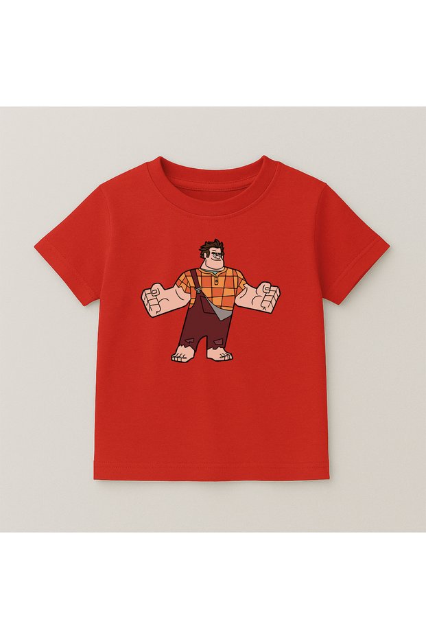 Ralph Crew Neck 100% Cotton Printed Short Sleeve Children's and Teenage T-Shirt