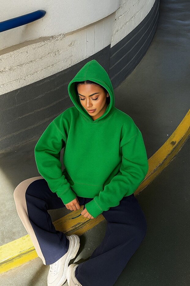 3-Thread Jersey Solid Color Unisex Sweatshirt